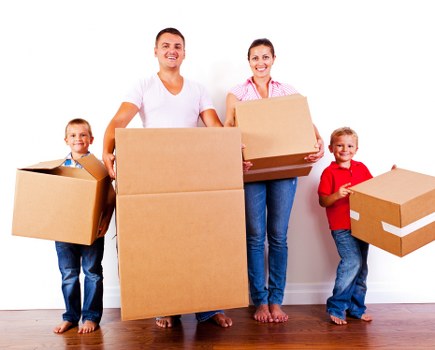 Household and business items prepared for storage in Kensington