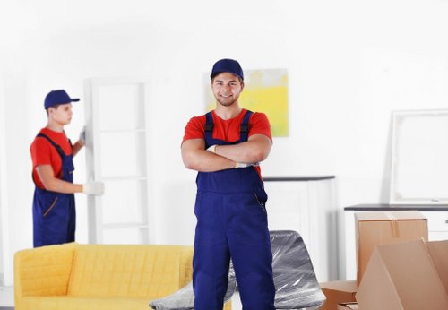 Insured van removals service loading furniture with care