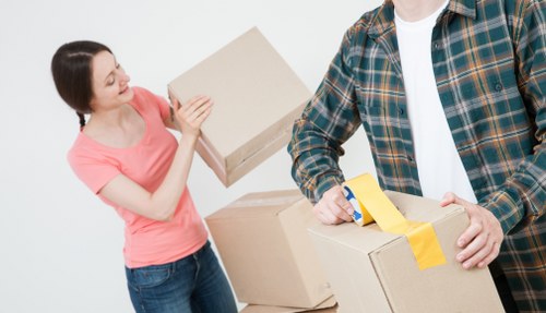 Careful loading of furniture for a Kensington same day move