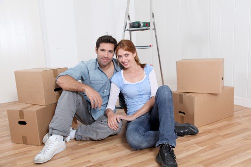 Local removal specialists handling furniture for a Kensington property move