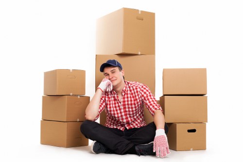 Secure furniture transport with protective blankets in a van